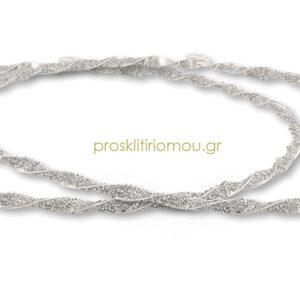 ασημενια στεφανα γαμου