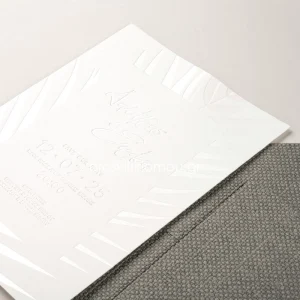 Προσκλητήριο γάμου με περλέ σχέδιο