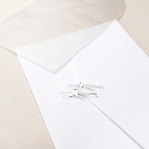 Προσκλητήριο γάμου με plexiglass ονόματα