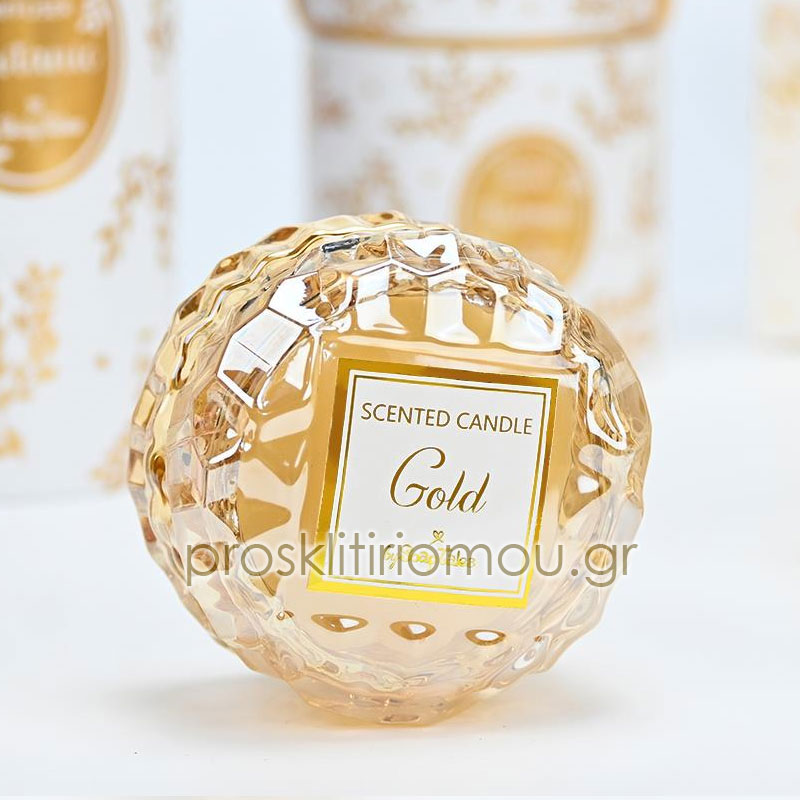 Μπομπονιέρα κερί golden dreams